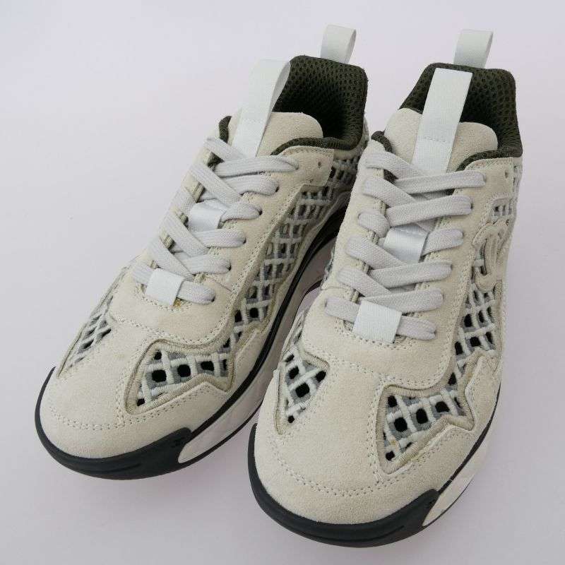 シャネル G37126 マトラッセ スエードココマーク ローカット スニーカー 買取実績 画像