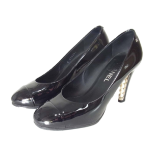 シャネル C30295 ココマーク パール ヒール パンプス ブラック買取実績