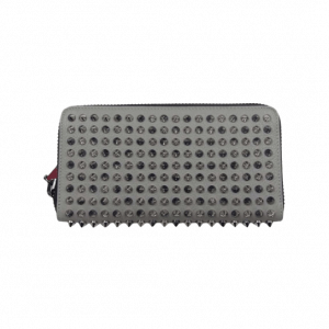 クリスチャンルブタン 1165045 パネトーネ レザー スパイク ウォレット グレー 買取実績