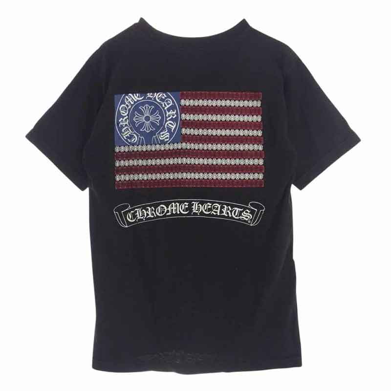 クロムハーツ（原本無） 2212-304-0664 American Flag Tee 星条旗 フラッグ バックプリント ポケット 半袖 Tシャツ 買取実績 画像