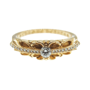 クロムハーツ（原本無） 22K ベイビークラシック パヴェダイヤ フローラルクロス リング 買取実績