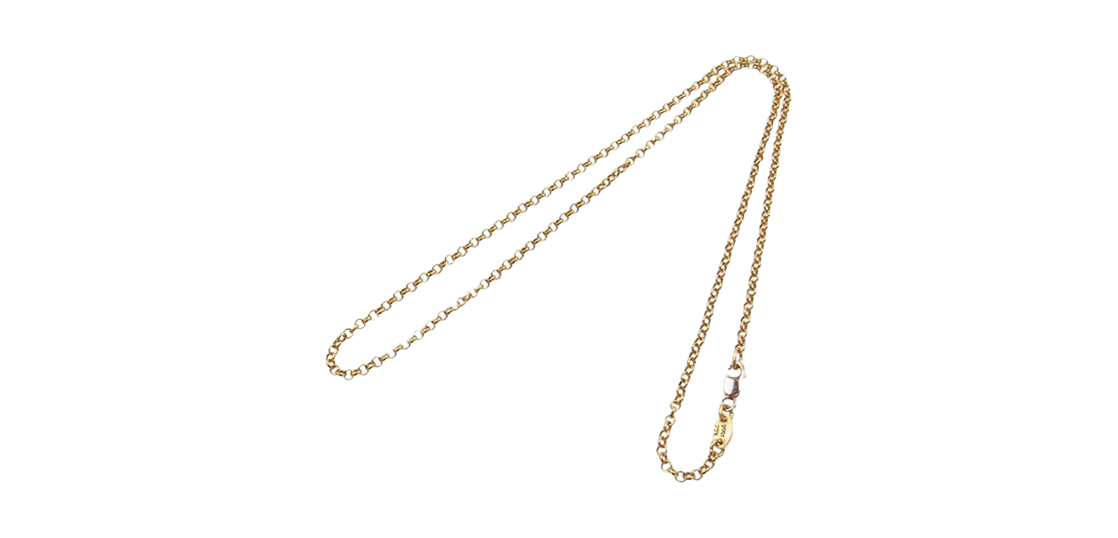 クロムハーツ 原本有 22K NECKCHAIN R18 18inch ロールチェーン ゴールド系 買取実績