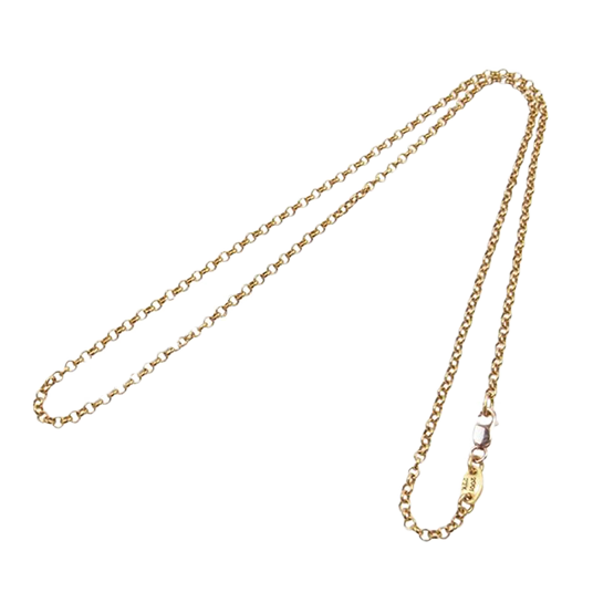 クロムハーツ 原本有 22K NECKCHAIN R18 18inch ロールチェーン