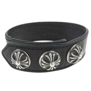 クロムハーツ（原本無） 3BTN 2SNP クロス ボール 3ボタン 2スナップ レザー ブレスレット 買取実績