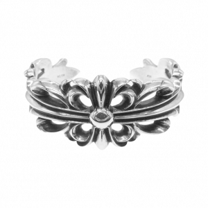 クロムハーツ ダブル フローラルクロス カフ バングル 買取実績