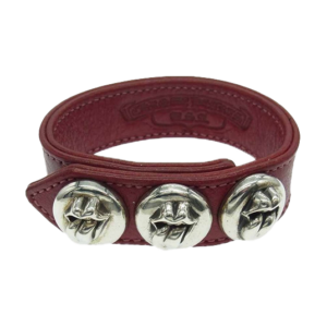 クロムハーツ リップ アンド タン 3ボタン2スナップ レザー ブレスレット 買取実績