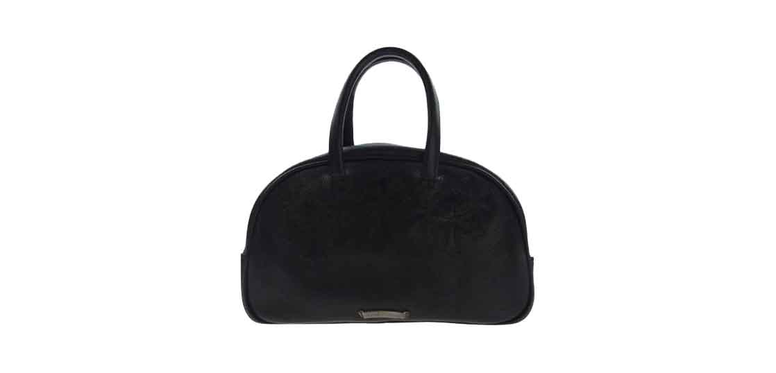 クロムハーツ（原本無） セメタリークロス パッチ レザー ジム バッグ ブラック 買取実績