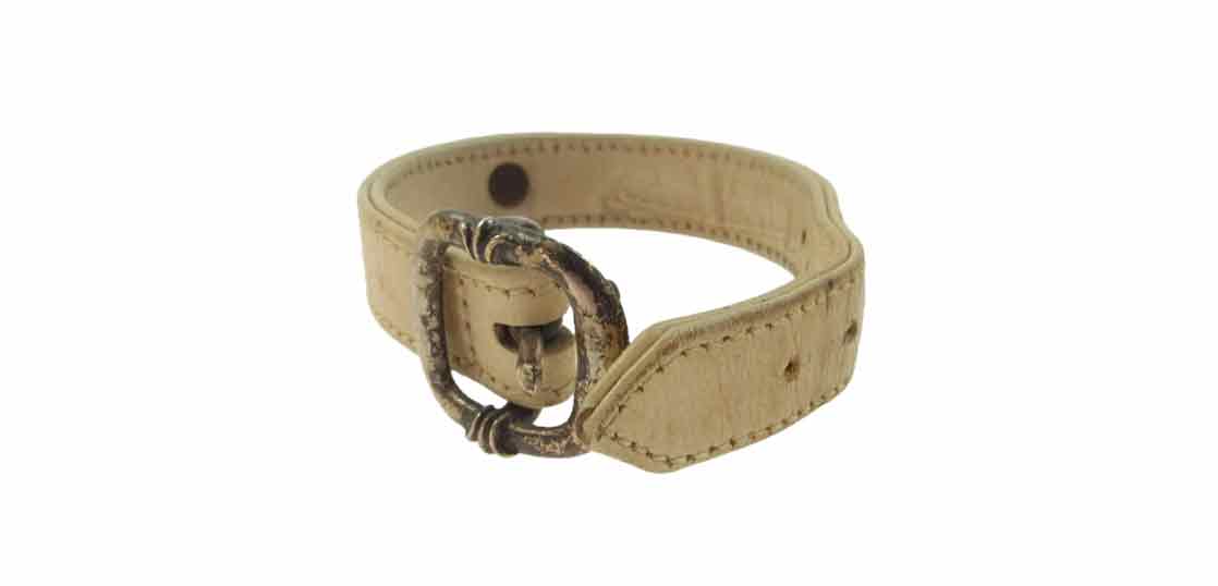 クロムハーツ（原本無） GUNSLINGER ガンスリンガー フローラルリベット レザー ブレスレット 買取実績