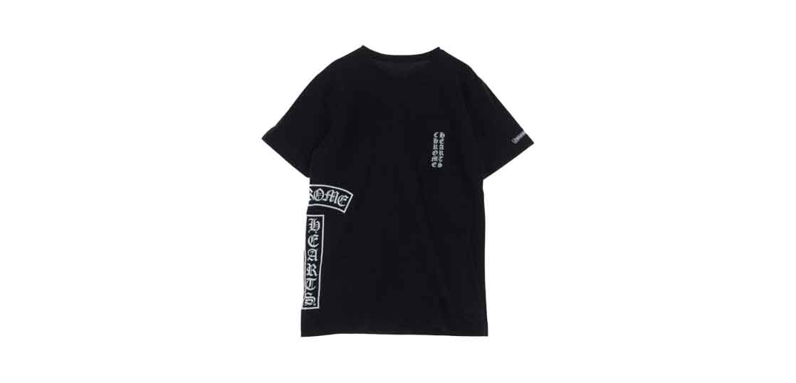 クロムハーツ （原本無） マルチ ロゴ ポケット クルーネック Tシャツ ブラック 買取実績