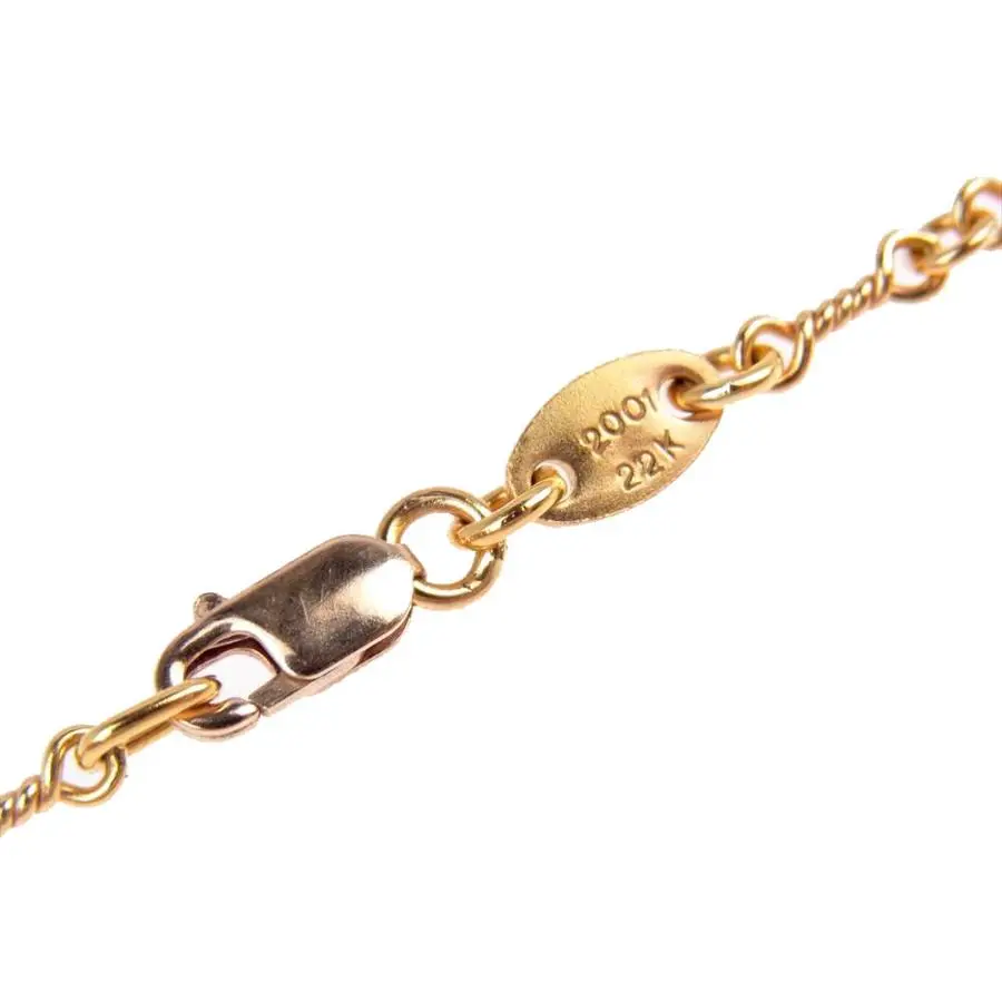 CHROME HEARTS クロムハーツ 22K NECKCHAIN T20 ツイストチェーン 20