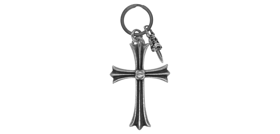 クロムハーツ／ラージクロス キーリング／ダガー無し／CHROME HEARTS
