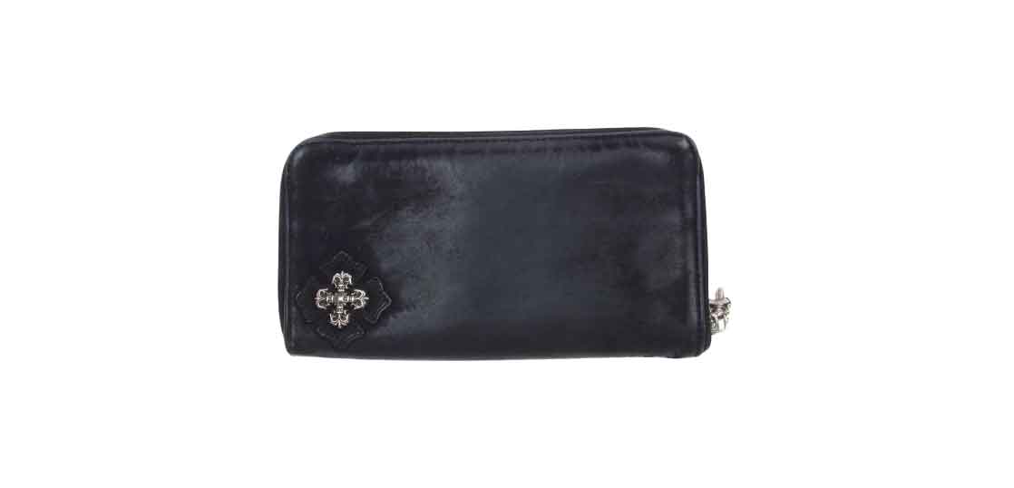 クロムハーツ （原本無）REC F ZIP #2 フィリグリー プラス スエード レザー ウォレット ブラック 買取実績