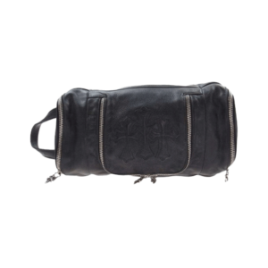 クロムハーツ （原本無） トイレタリー ダッフル 3セメタリー レザー ショルダー バッグ ブラック 買取実績