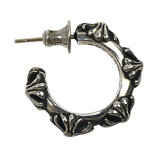 CHROME HEARTS No2 CHクロス スタッド ピアス 1696Q▲ CHROME HEARTS No2 CHクロス スタッド ピアス 1696Q△ クロムハーツ