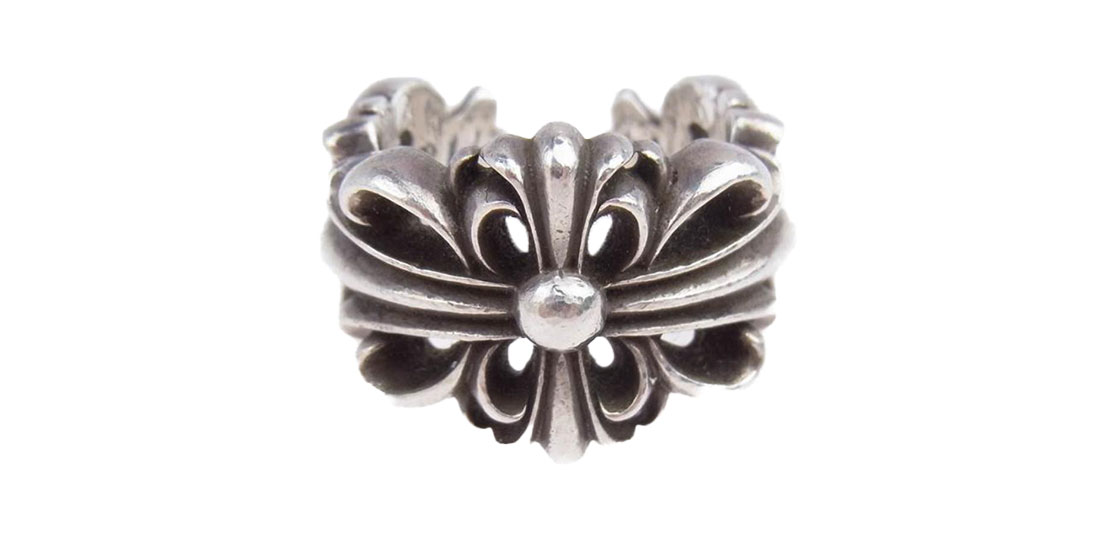 クロムハーツ ダブル フローラル クロス リング 買取実績 アイキャッチ画像