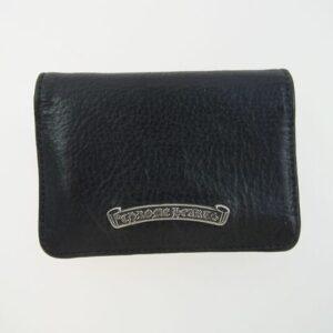 クロムハーツ（原本無）スクエアボックス型 3ポケット スクロールラベル レザーカードケース 買取実績