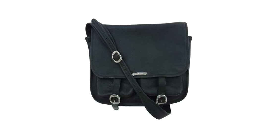 クロムハーツ （原本有） ソフト ショルダー レザー バッグ ブラック 買取実績 アイキャッチ画像