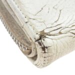 クロムハーツ (原本無) スクエア ジップ ビル ラウンドジップ レザー ウォレット ホワイト 買取実績 画像