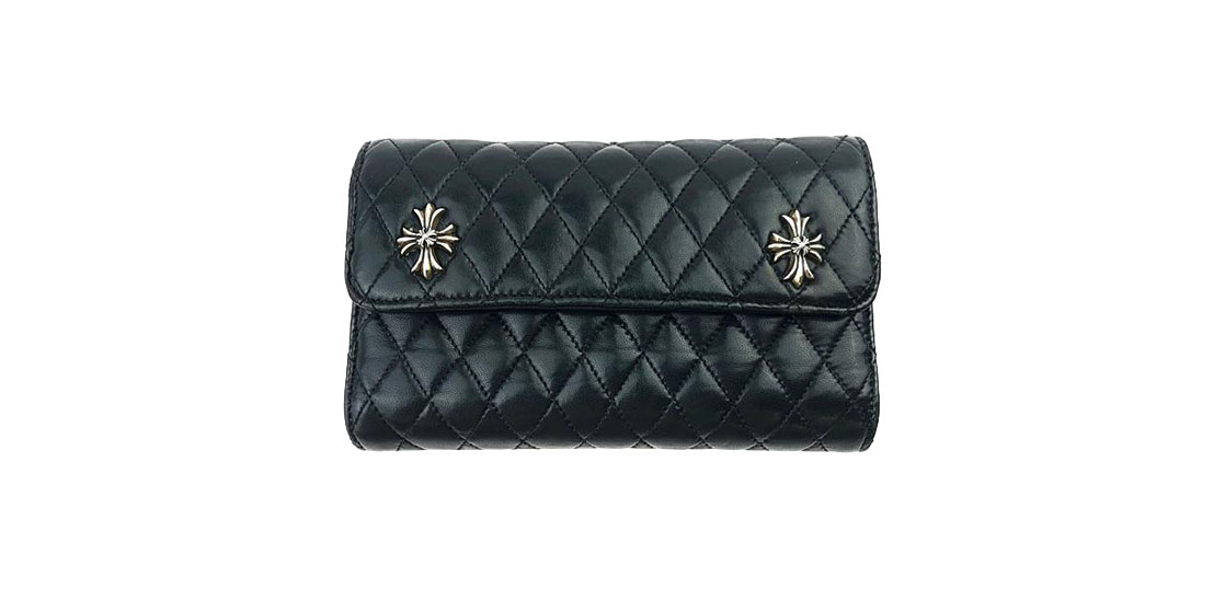 クロムハーツ WAVE4 QLT 3SNP #4 キルティング レザー ウォレット 買取実績