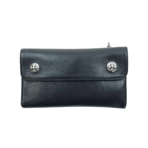 クロムハーツ（原本無） 国内取扱店ギャランティ付属 ウェーブ クロスボールボタン ヘビーレザー ロング ウォレット 買取実績