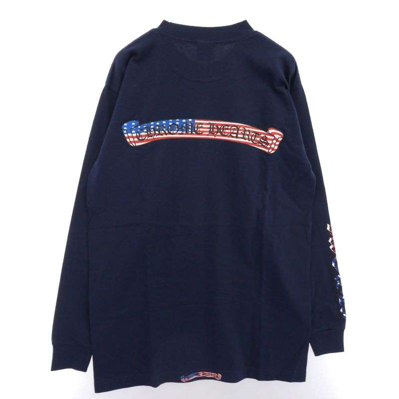 クロムハーツ（原本無） American Flag L/S Tee アメリカンフラッグ スクロールラベルプリント 長袖 カットソー Tシャツ 買取実績 画像