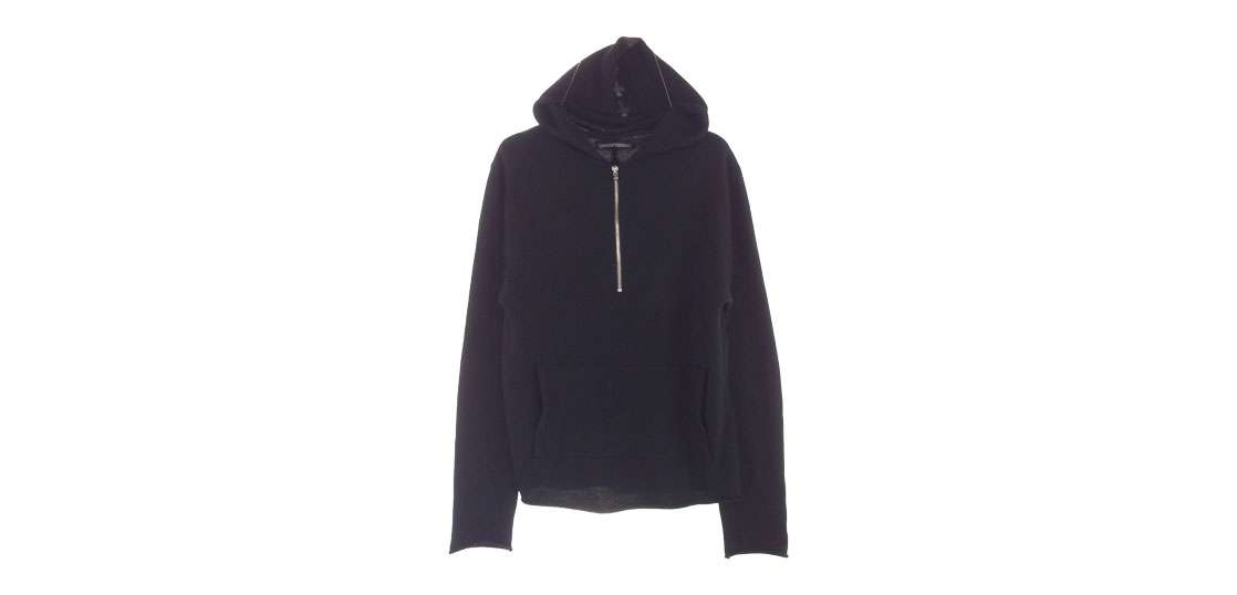 クロムハーツ（原本無） カシミヤ100% クロスボールジップ バックレザークロスパッチ ハーフジップ パーカー 買取実績