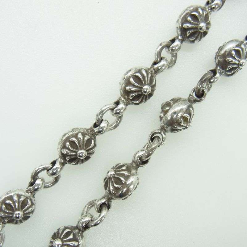 クロムハーツ(原本無) #1 CROSS BALL CHN FILIG CRS クロスボールチェーン フィリグリークロスXS 20インチ ネックレス 買取実績 画像