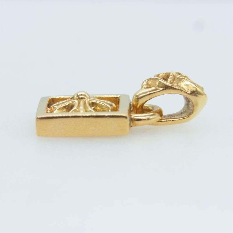 クロムハーツ（原本無） 購入レシート付属 22K FRAMED CH PLUS フレームド CHプラス ペンダントトップ 買取実績 画像