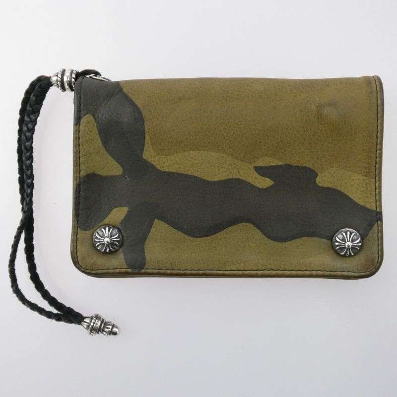 クロムハーツ（原本無） 2ZIP STRAP CAMO 2ジップ レザーストラップ付き カモフラ ウォレット 買取実績 画像