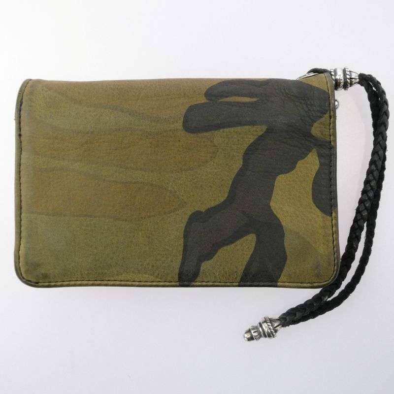 クロムハーツ（原本無） 2ZIP STRAP CAMO 2ジップ レザーストラップ付き カモフラ ウォレット 買取実績 画像