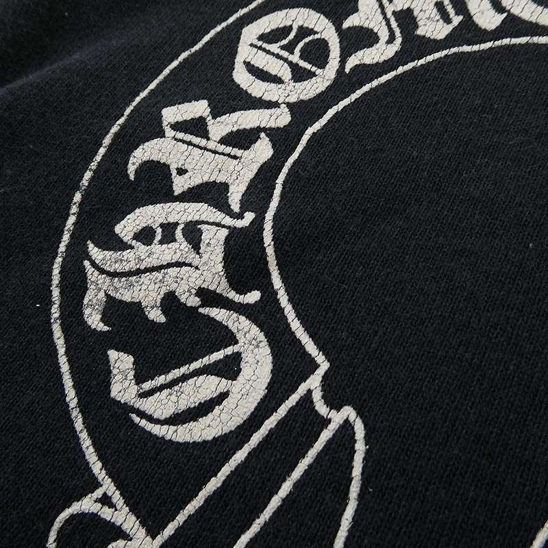 クロムハーツ（原本無） 90s OLD LOGO HORSESHOE オールド バックホースシュー 袖ロゴ アームロゴプリント クルーネック スウェット 買取実績 画像