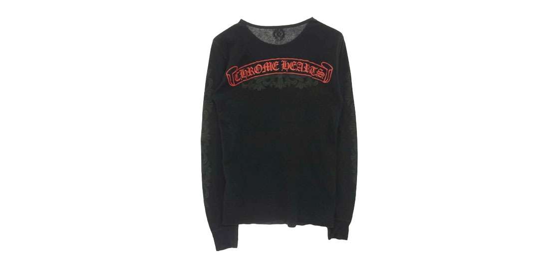 クロムハーツ ホノルル限定 アームフローラル プリント 長袖 カットソー CHROME HEARTS クロムハーツ（原本無） ダガープリント アーム