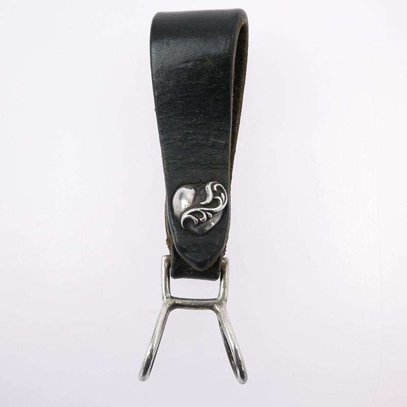 クロムハーツ（原本無） BELT LOOP ハートボタン レザー ベルトループ 買取実績 画像