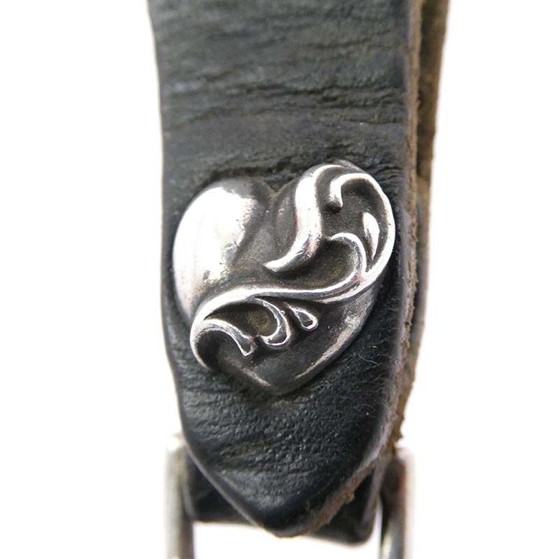 クロムハーツ（原本無） BELT LOOP ハートボタン レザー ベルトループ 買取実績 画像