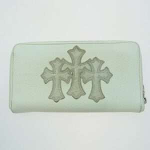 クロムハーツ（原本無） ブラックシンフォニー購入証明書付属 REC F ZIP 3クロス セメタリークロス レザーパッチ ラウンドジップ レザーウォレット 長財布 買取実績