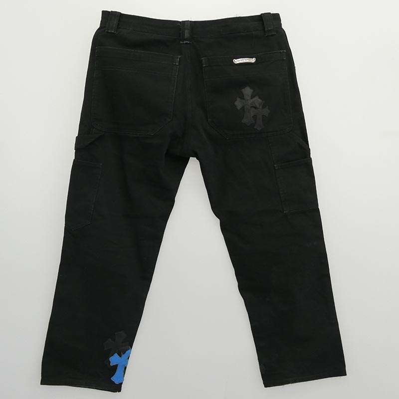 クロムハーツ（原本無） CARPENTER CNVS CRS レザークロスパッチ コットンキャンバス ダブルニー カーペンターパンツ 買取実績 画像
