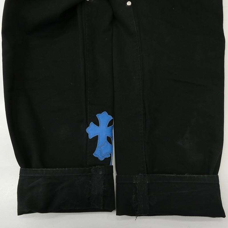 クロムハーツ（原本無） CARPENTER CNVS CRS レザークロスパッチ コットンキャンバス ダブルニー カーペンターパンツ 買取実績 画像