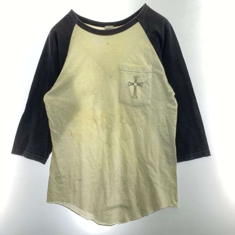 クロムハーツ（原本無） Cemetery Cross セメタリークロスパックプリント CHクロスプリントポケット付き ラグランスリーブ 七分袖 Tシャツ 買取実績 画像