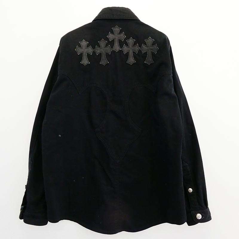 クロムハーツ（原本無） セメタリークロスパッチ バックフレアニー ウエスタン デニムジャケット 買取実績 画像