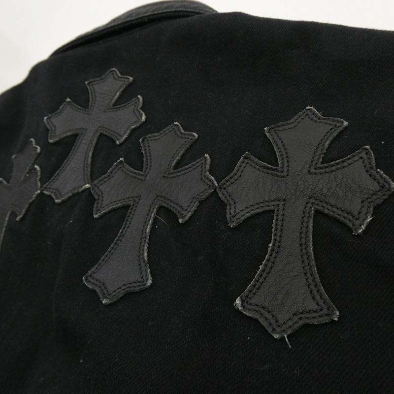 クロムハーツ（原本無） セメタリークロスパッチ バックフレアニー ウエスタン デニムジャケット 買取実績 画像