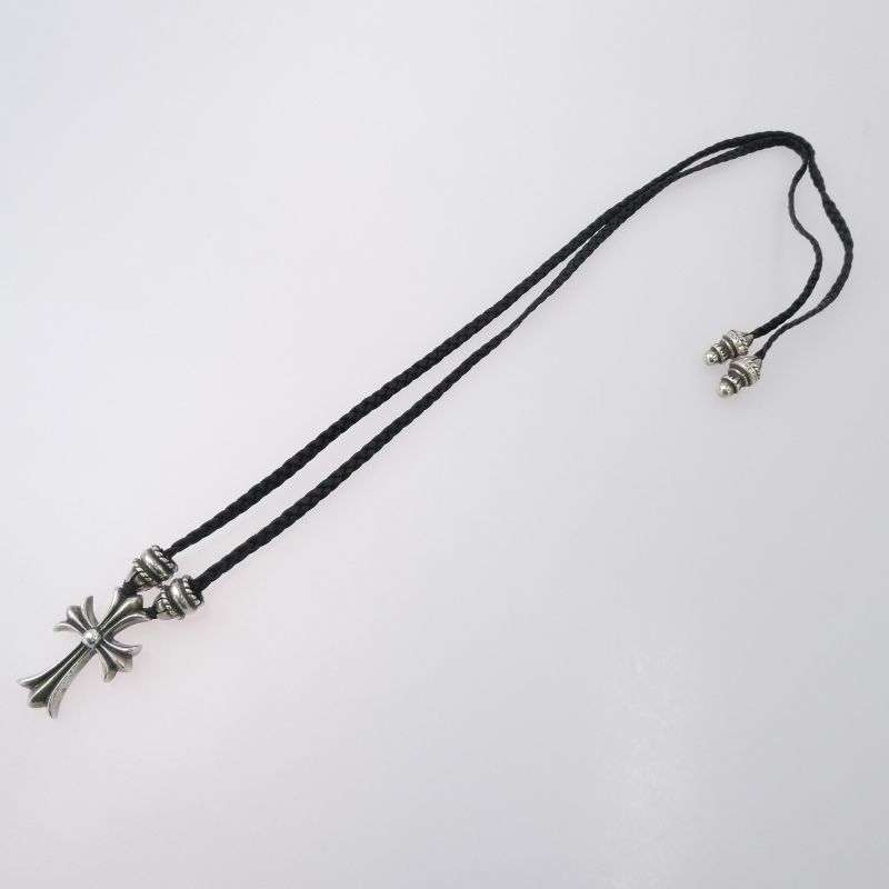 クロムハーツ（原本無） CH CRS SML CL スモール CHクロス クリンプト ボロチップ レザーブレード ネックレス 買取実績 画像