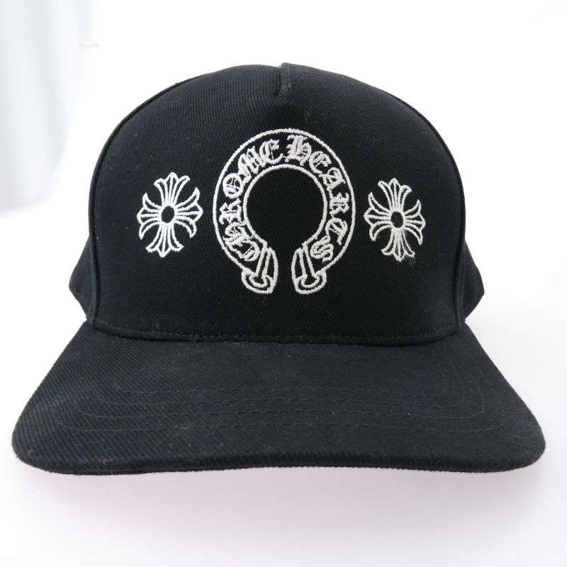 クロムハーツ(原本無) CH Plus Horseshoe BASEBALL CAP ホースシュー 刺繍 ベースボール キャップ 買取実績 画像