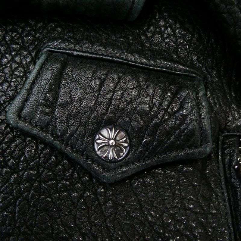 クロムハーツ（原本無） CRETIN LTHR クリティン グレインシープレザー ダブルライダースジャケット 買取実績 画像