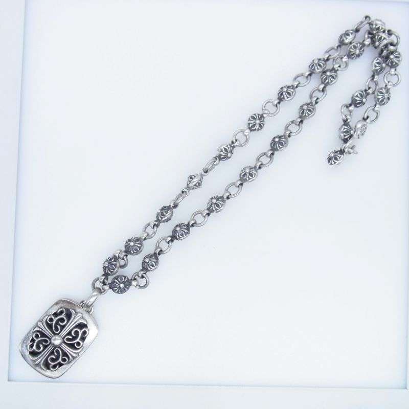 クロムハーツ（原本無） CROSS BALL CHAIN ＃1 KEEPER クロスボール チェーン キーパー ペンダント ネックレス 買取実績 画像