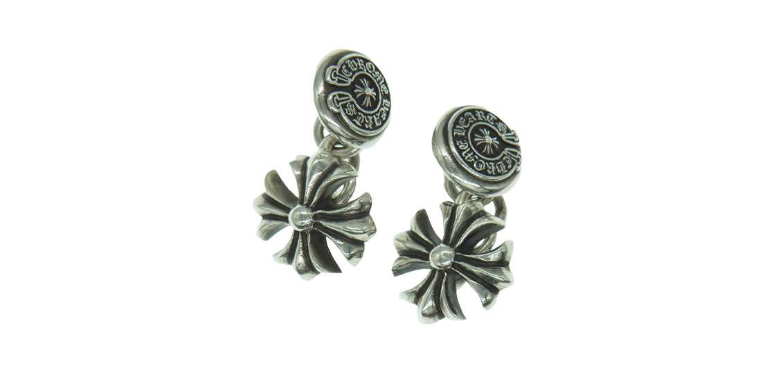 クロムハーツ（原本有） CUFFS CH PLUS 4 CHプラス カフスボタン 2個セット 買取実績