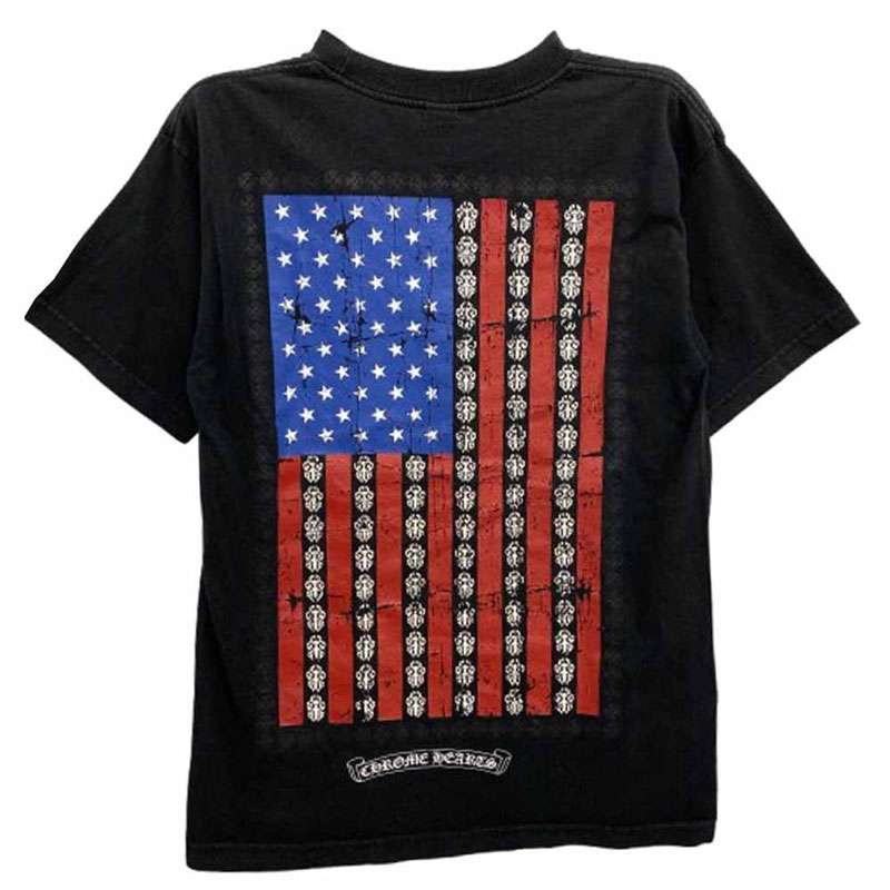 クロムハーツ（原本無） ダガー 星条旗 スクロールラベル ポケット Tシャツ 買取実績 画像