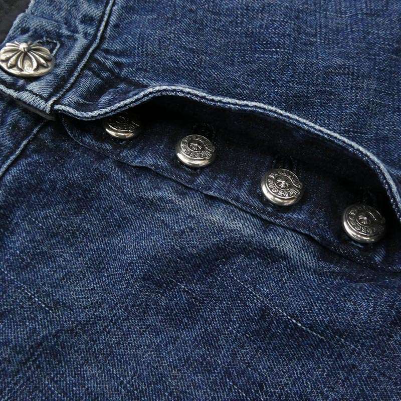 クロムハーツ（原本無） DENIM CARPENTER V2 クロスボールボタン スクロールラベル カーペンターパンツ デニム 買取実績 画像
