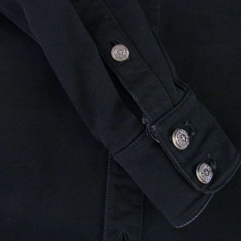 クロムハーツ（原本無） DENIM SHIRT バックフレアニー ホースシューボタン デニム シャツ ジャケット 買取実績 画像