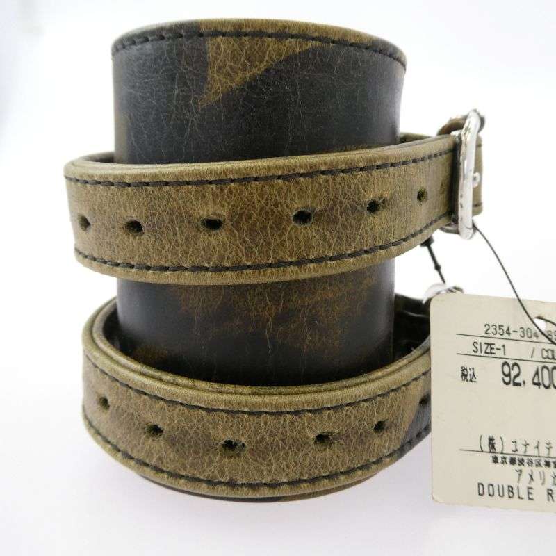 クロムハーツ(原本無) DOUBLE RR CAMO ダブル ロックンロール レザー ガンスリンガー ブレスレット カモフラ 買取実績 画像