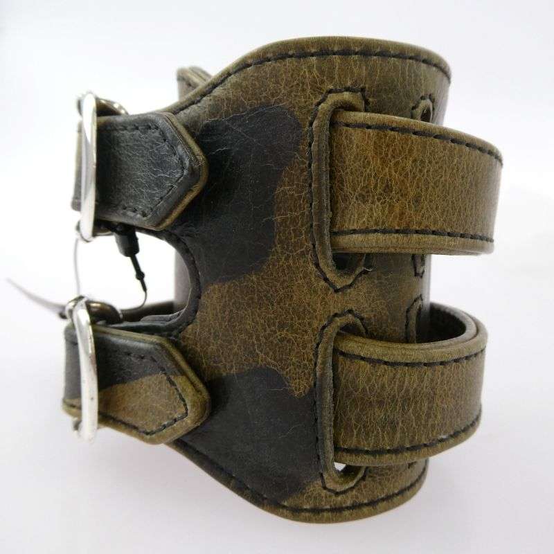 クロムハーツ(原本無) DOUBLE RR CAMO ダブル ロックンロール レザー ガンスリンガー ブレスレット カモフラ 買取実績 画像